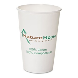 Compostable Paper/PLA Cup, 12 oz, Black, 50 per Pack US-SVAC012