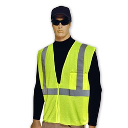 Mesh Lime Safety Vest with Front Pocket US2LM19
