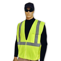 Full Source US2LN19 ANSI Class 2 Solid Safety Vest - Yellow/Lime US2LN19