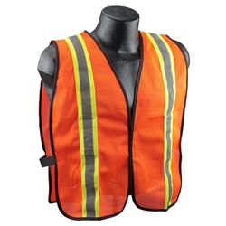 Full Source USEOM2R Economy Non-ANSI Mesh Safety Vest - Orange USEOM2R