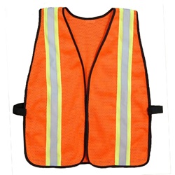 Orange Mesh Economy Reflective Vest USEOM2R