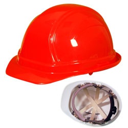 Vulcan V200 Hard Hat - 6-Point Ratchet Suspension - Orange V200Orange