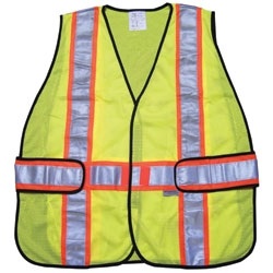 MCR Safety Poly Mesh Vest, Expandable X2-X4 WCCL2LAX