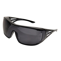 Ossa - Fit Over Glass - Safety Glasses Black Frame Large Smoke Lenses XF116-L