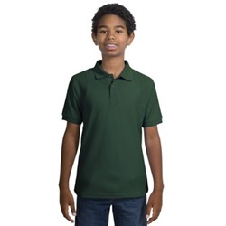 Port Authority - Youth Silk Touch Sport Shirt - Dark Green Y500-Dark-Green