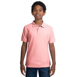 Port Authority - Youth Silk Touch Sport Shirt - Light Pink Y500-Light-Pink