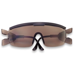 Crews ZX Plus Safety Glasses - Black Frame - Gray Lens ZX912