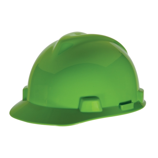 MSA 815565 VGard Hard Hat FasTrac Suspension Bright Lime Green