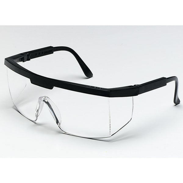 Crews Excalibur Safety Glasses - Black Frame - Clear Lens ...