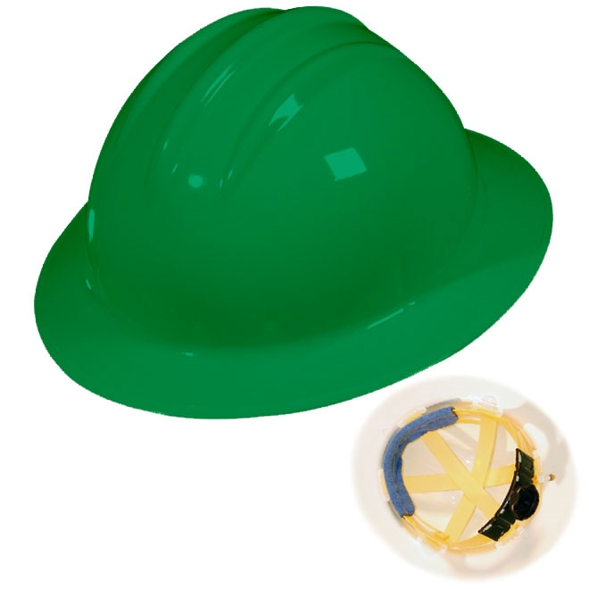 green hard hat