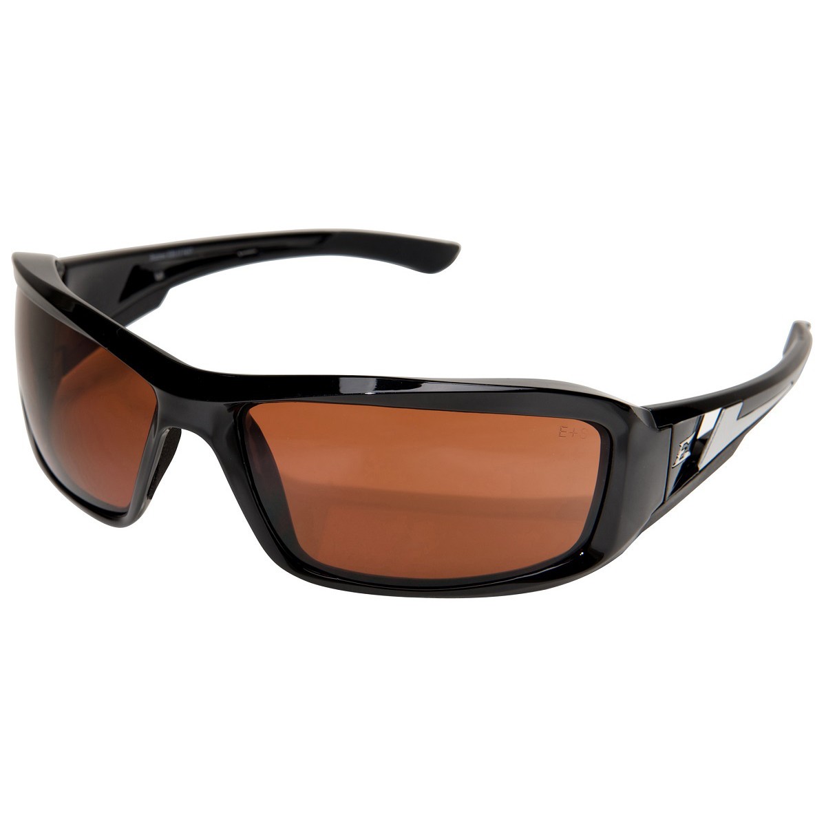 Edge TXB215 Brazeau Safety Glasses Black Frame Copper Polarized Lens