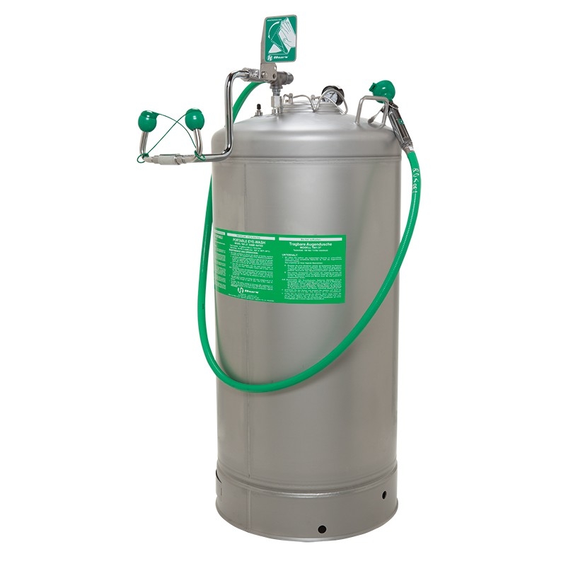 Air Pressure Operated Portable Eye Wash and Body Spray 37 Gallon