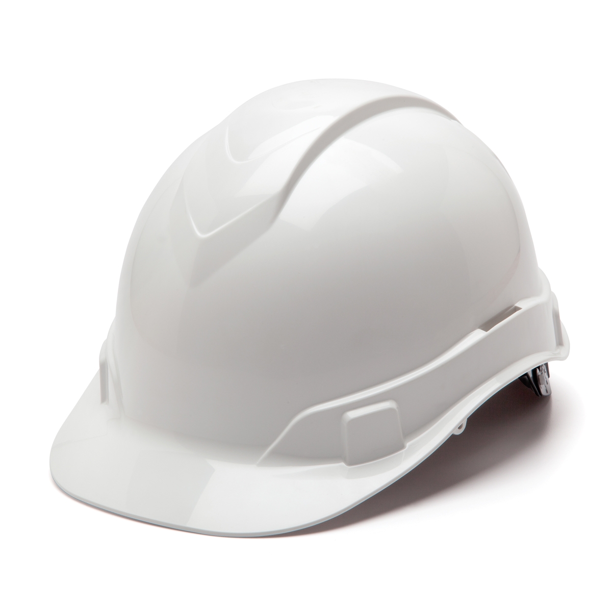 Pyramex HP44110 Ridgeline Hard Hat 4Point Ratchet Suspension White