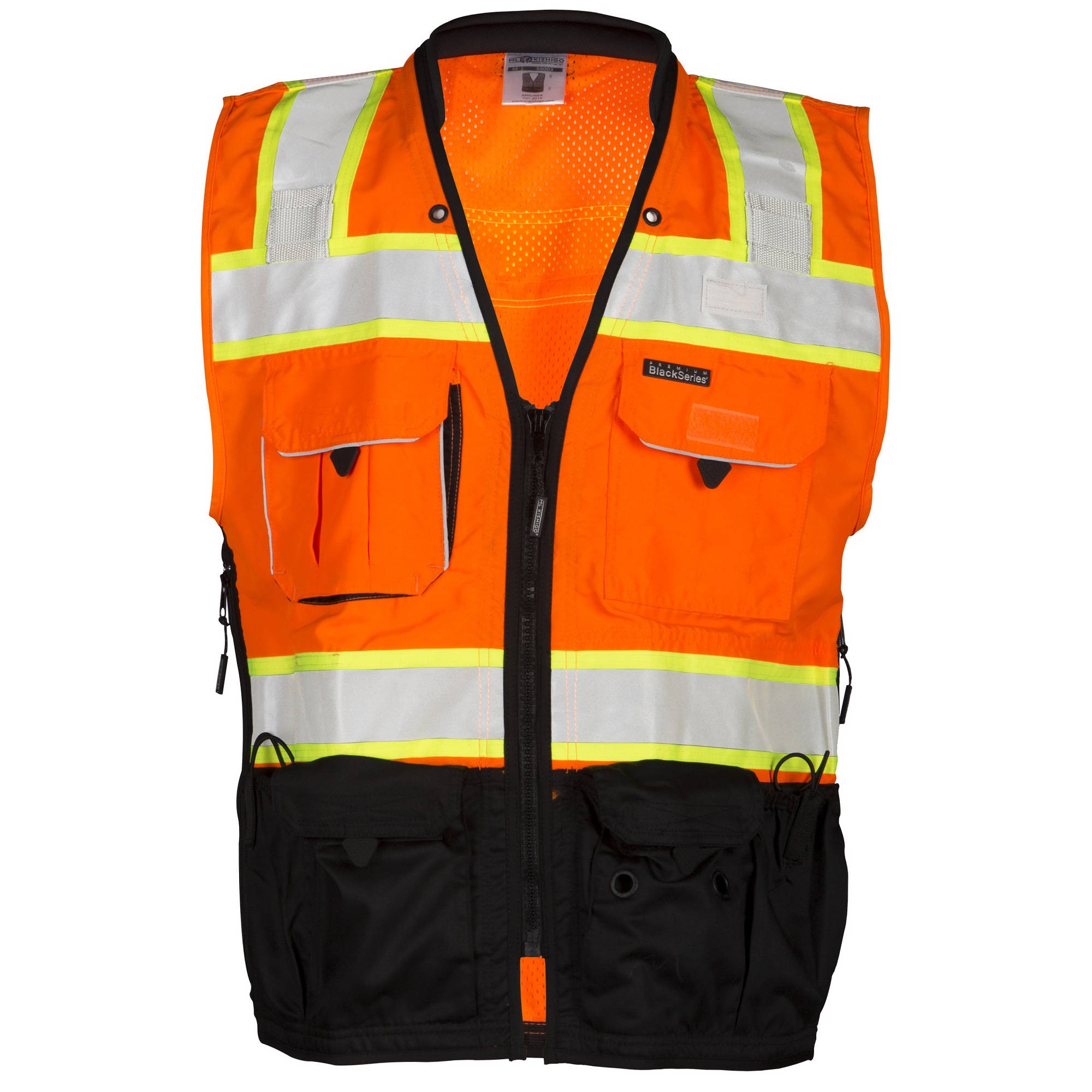 ML Kishigo S5003 Black Series Surveyor Safety Vest Orange