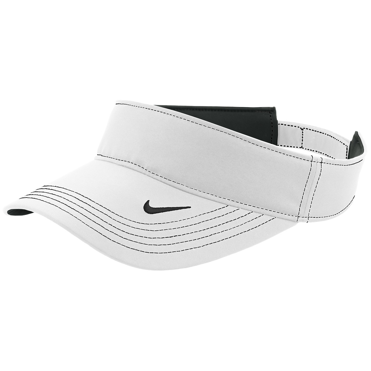 Nike Golf 429466 DriFIT Swoosh Visor White