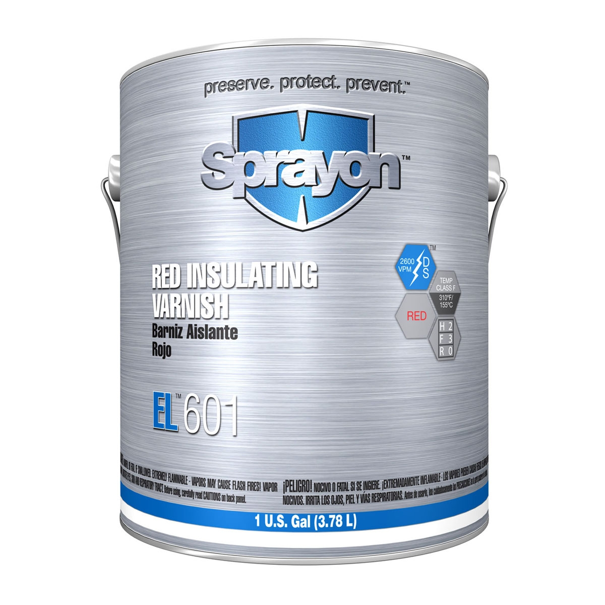 Sprayon EL 601 Red Insulating Varnish 1 Gallon Bulk Container