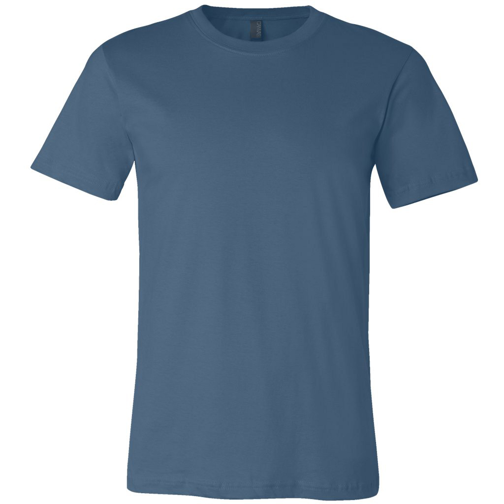 Bella + Canvas 3001 Unisex Short Sleeve Jersey Tee Steel Blue