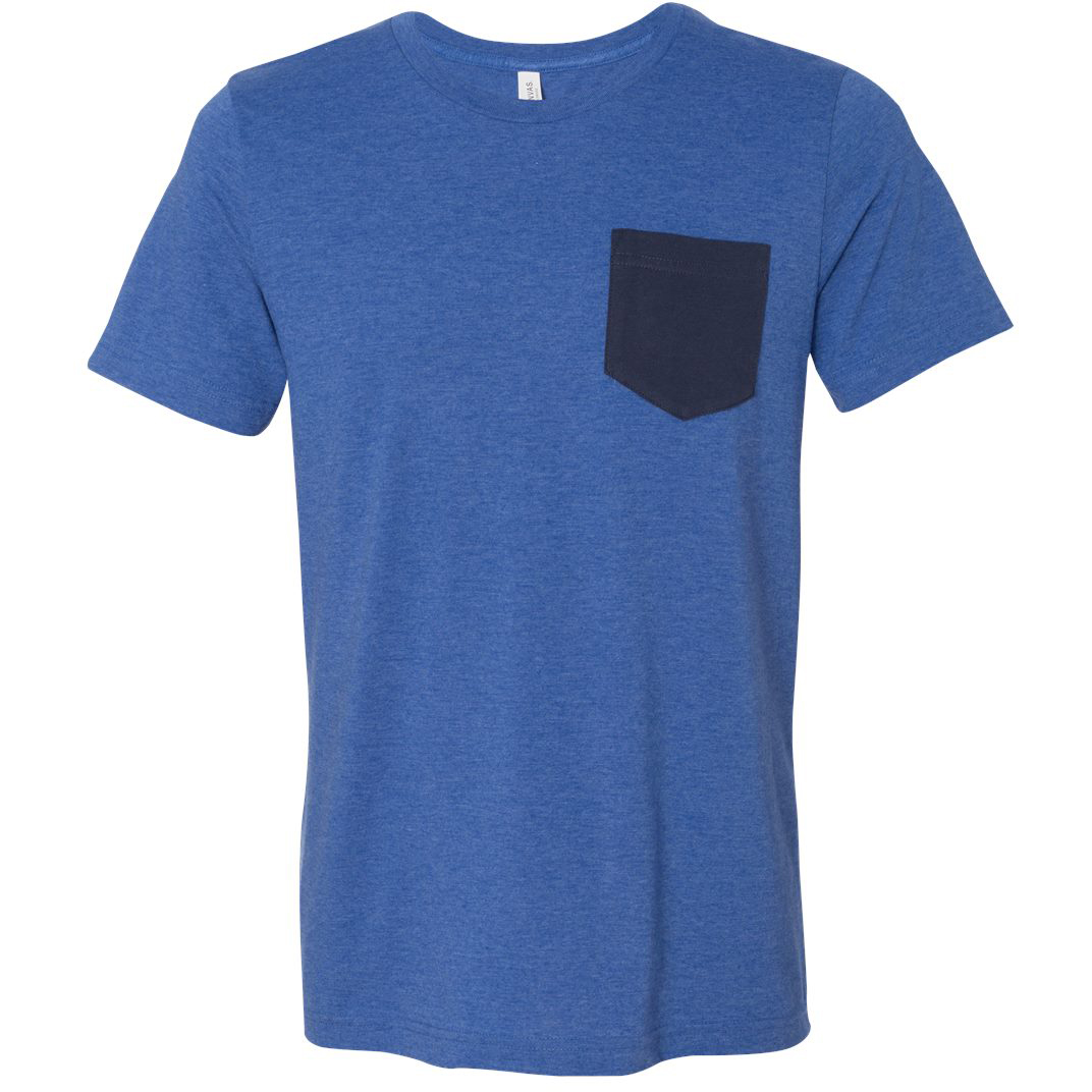 bella canvas heather true royal
