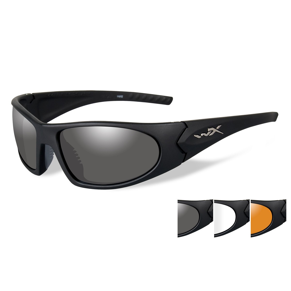 WileyxRomer 3 Safety Glasses - Matte Black Frame - Grey ...