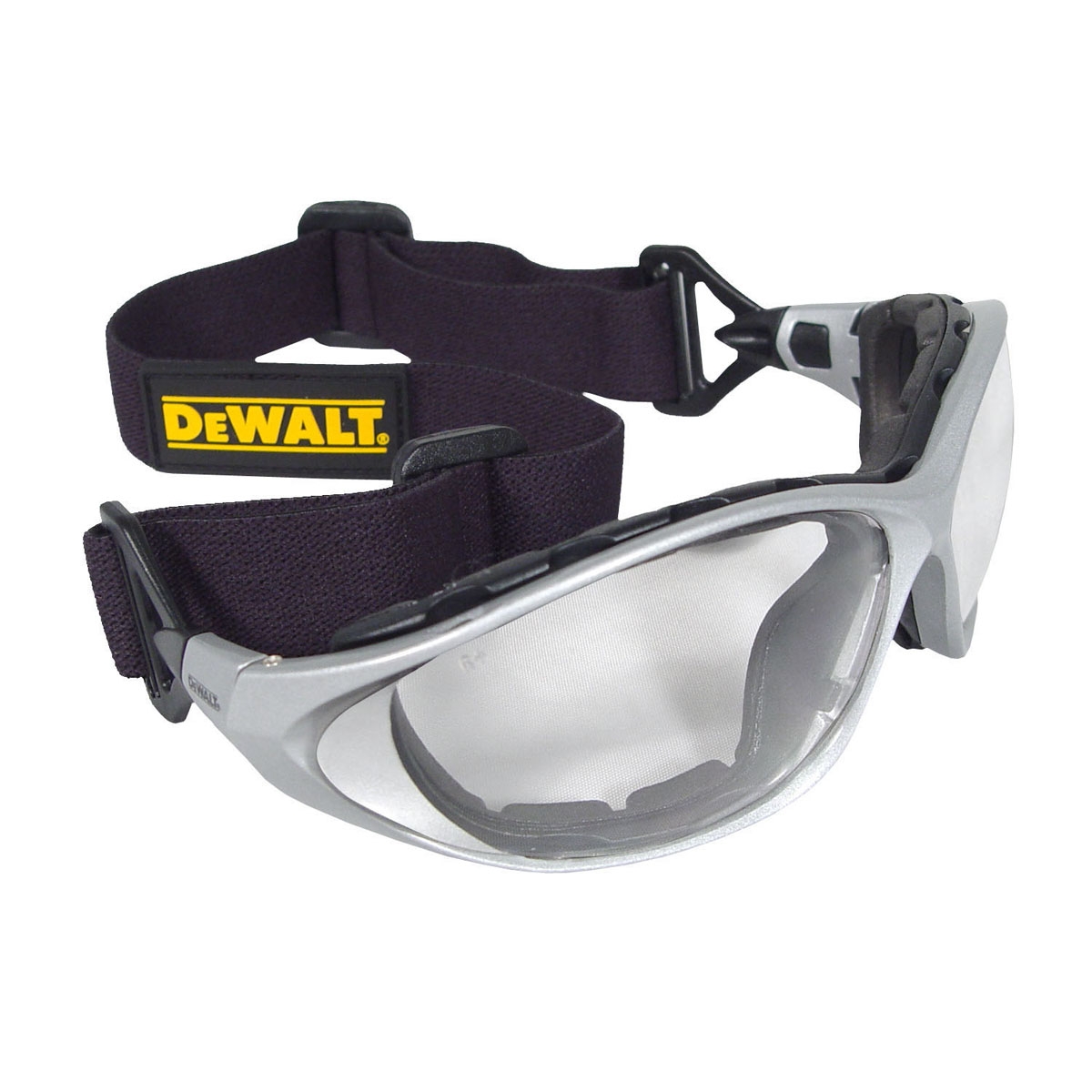DeWalt DPG951 Framework Safety Glasses/Goggles Silver Frame Clear