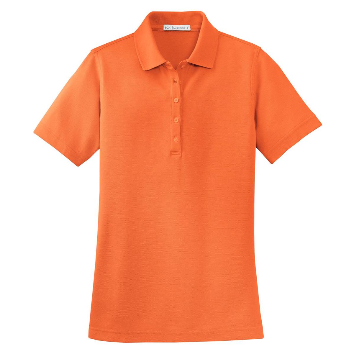 Port Authority L800 Ladies EZCotton Pique Polo - Dusty Orange | FullSource.com