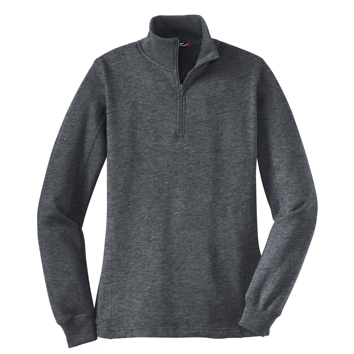 SportTek LST253 Ladies 1/4Zip Sweatshirt Graphite Heather