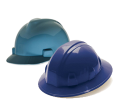 Blue Hard Hats