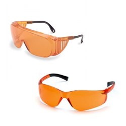 Orange Frame Safety Glasses