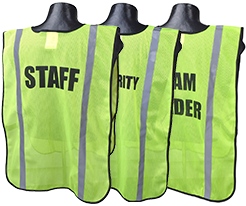 Pre-Printed Safety Vests
