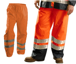 Orange Rain Pants