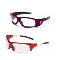 Red Frame Safety Glasses