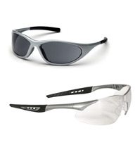 Silver Frame Safety Glasses
