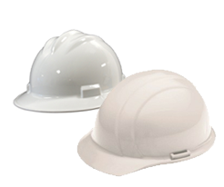 White Hard Hats