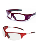 Red Frame Safety Glasses
