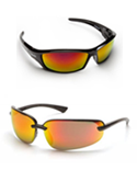 Red Mirror Safety Glasses