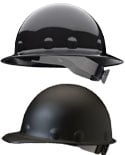 Fibre Metal Black Hard Hats