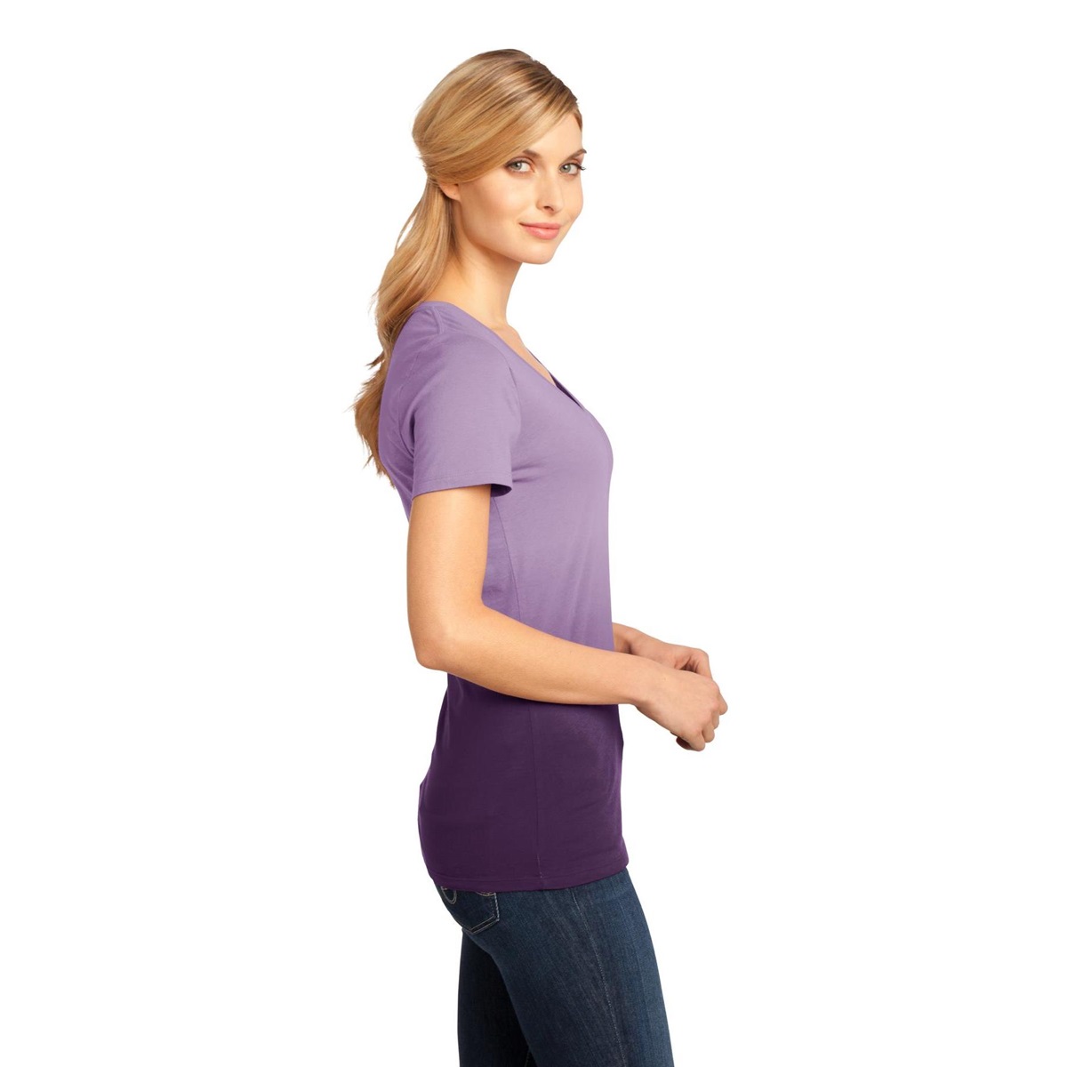 eggplant v-neck t-shirt